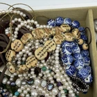 Vintage to Now Costume Wearable Estate Jewelry Lot Junk Drawer with Tray