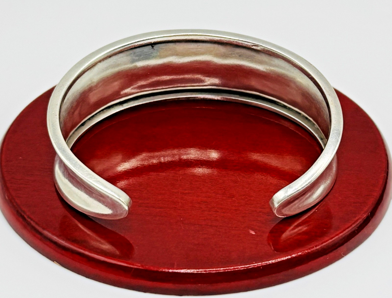 Large Solid Sterling Silver (925) Ladies Cuff Ban… - image 8