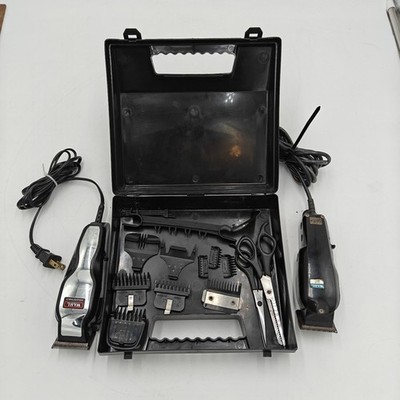WAHL Hair Clippers Precision MC2 & SS Pro Set w Case Guide Clips 2 Clippers
