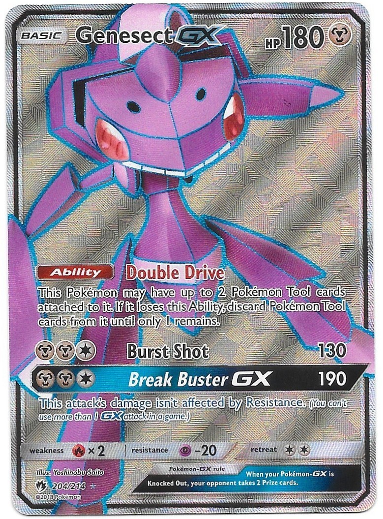 Pokemon TCG – Genesect GX #204/214 – Lost Thunder – NM/M
