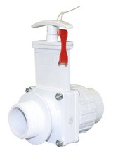 Valterra 6124X PVC Gate Valve White 1-1/2" MPT x Union Slip w/Gate Keeper
