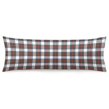 Christmas Body Pillow Cover 20x54 Red and White Plaid Long Colors-u-005