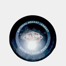 NHL Official Game Puck All-Star Las Vegas 2022 Ice Hockey Black