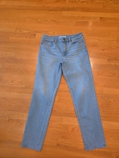 Lands' End Women's Size 10 Mid-Rise Straight Leg Denim Jeans