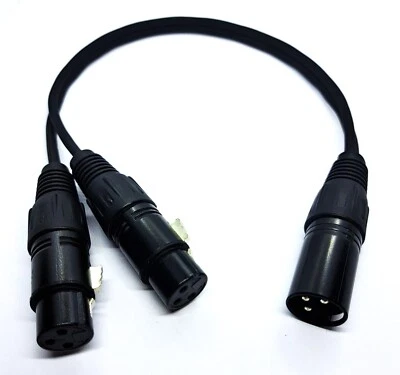 KABELBETRIEB Distribuidor de cable XLR Splitt-Y XLR macho a 2 x XLR hembra vers. Longitudes