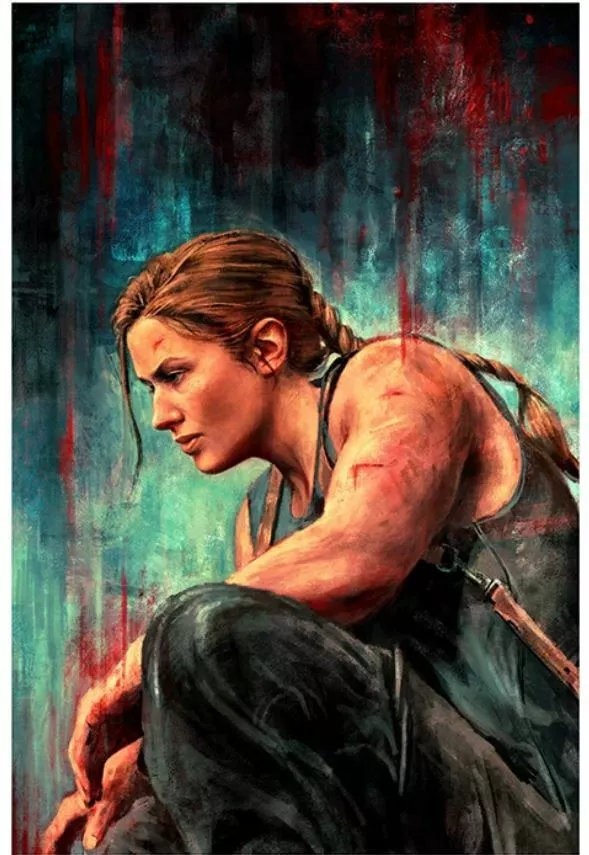 The Last of us Part II 2 Ellie Abby Portrait Poster Giclee Print Art 24x36  Mondo