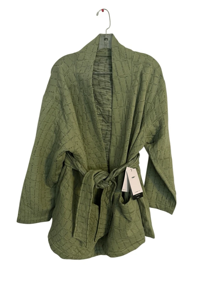 Brand New Nike ThermaFIT Oversized Fit Yoga Training Reversible Green Robe 1X - Image 2 of 4