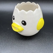 LuoCoCo Cute Egg Separator, Ceramics Vomiting Chicken Egg Yolk White Separato...