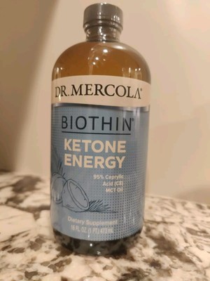 Dr. Mercola, Biothin Ketone Energy C8 MCT Oil 16 FL oz 473 ml Sealed New!