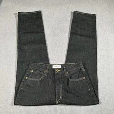 SLVRLAKE STELLA Jeans 30x29 High Waist Cotton Slim Straight Leg Black Pants