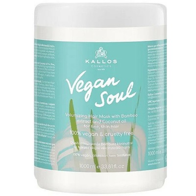 Kallos Vegan Soul Volumizing Hair Mask with Bamboo Extract 1000ml