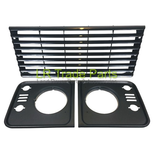 LAND ROVER DEFENDER RADIATOR GRILLE & HEADLAMP SURROUNDS TD5 STYLE ...