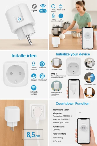 White ABS Smart Plug Socket, photo 3