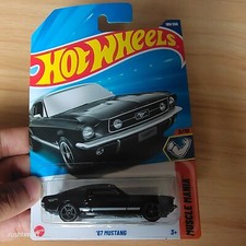 NEW HOT WHEELS 2025 Case J '67 MUSTANG Black MUSCLE MANIA International Card 189