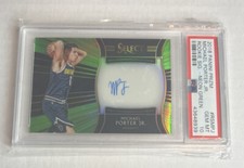 2018 Michael Porter Jr Select Rookie Signatures Neon Green RC#16/99 AUTO PSA 10