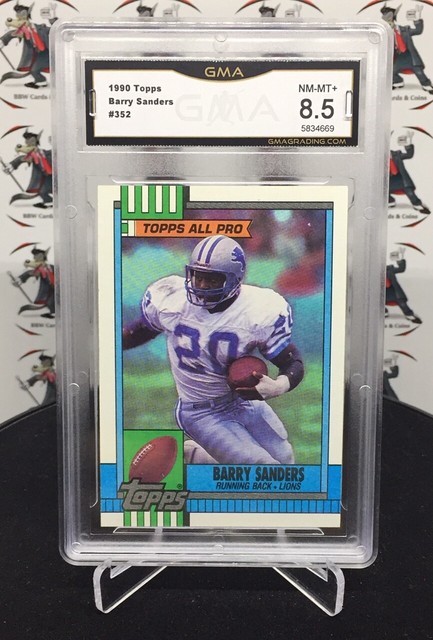 1990 Topps BARRY SANDERS Rookie Card 352 Detroit Lions NFL Hall Of 