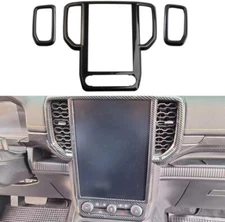 Carbon Fiber Style Center Console Navigation Trim​ kit for Ford Ranger （10 inch）