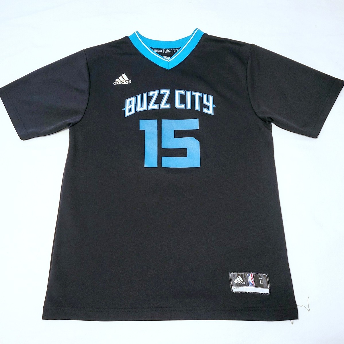 adidas Charlotte Hornets #15 Kemba Walker Buzz City black jersey