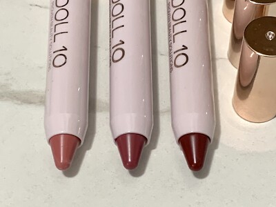 3X Doll 10 Lip Crayon~ Breakfast In Bed, Cherry On Top, Let Go ~ full size, nwob