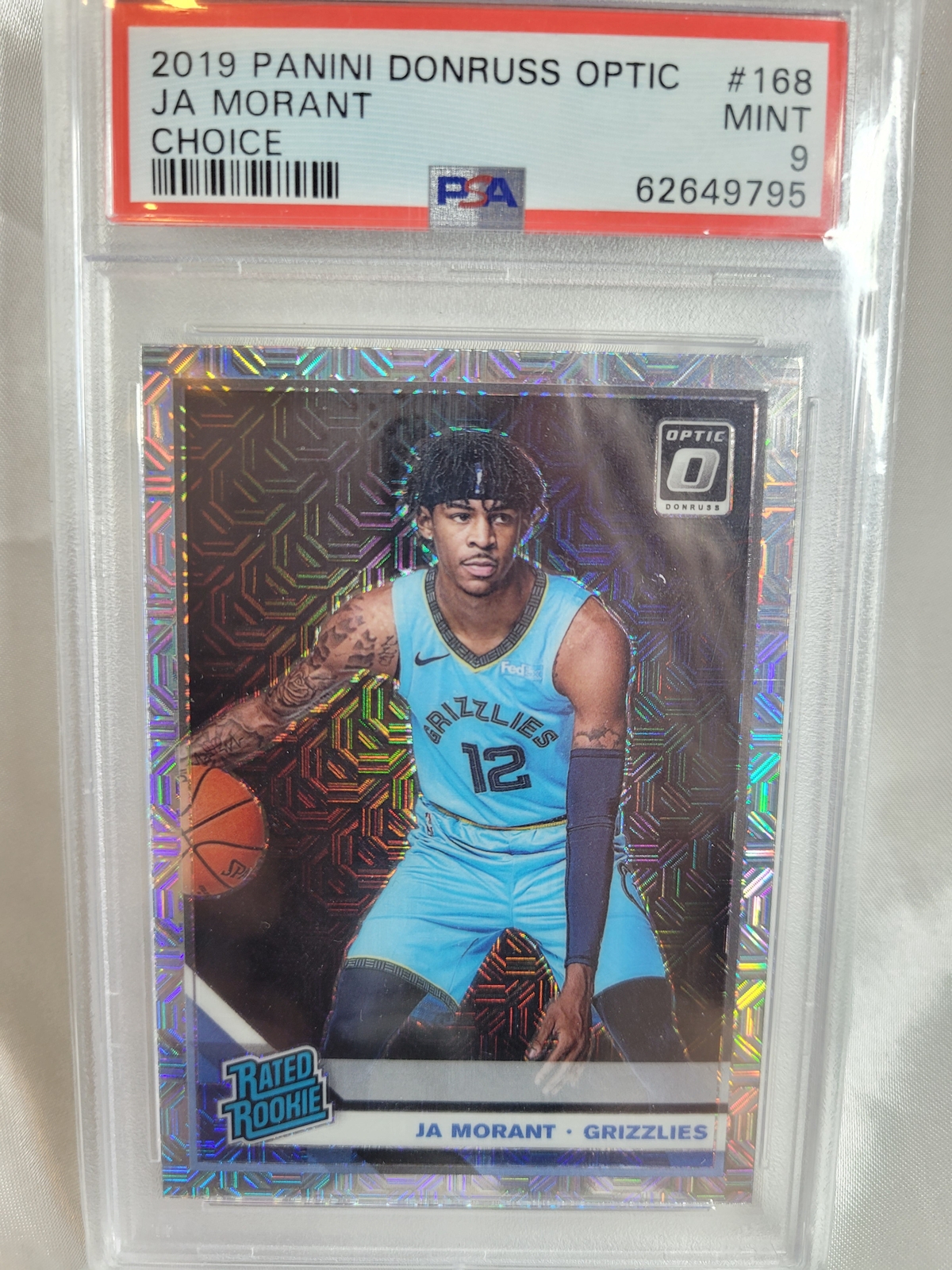 2019 Panini Donruss Optic Ja Morant Choice Prizm 168