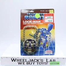 Blue Lock-Man Transistors Robots 1985 Four Star Vintage Action Figure NEW SEALED