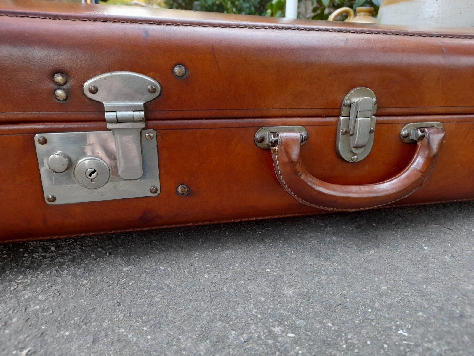 Vintage Victor Luggage Leather Suitcase eBay