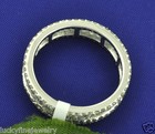2.30 ct 18k Solid White Gold Baguette Eternity Band Natural Diamond Ring  Size 6 — photo 5