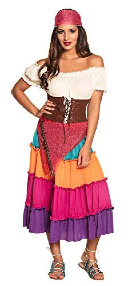 (TG. M (40/42)) Boland Gitana Gipsy Nadya Deluxe Costume Donna per Adulti, Multi