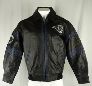 st louis rams leather jacket