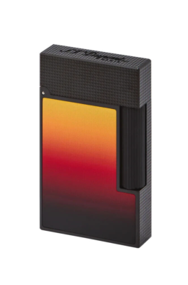 ST DUPONT LA FLAMME ORANGE & YELLOW LACQUER LINE 2 LIGHTER C16133