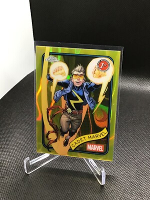 2025 Topps Chrome Marvel Yellow Lava Refractor #88 Cadet Marvel | eBay