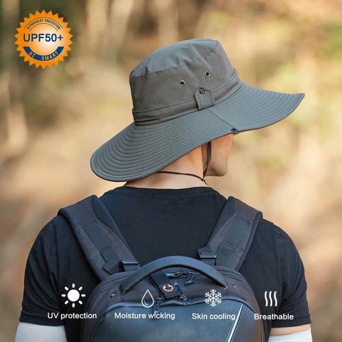 OZ SMART Sun Hat Men/Women, Wide Brim 