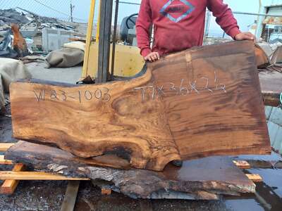 grafted Walnut slab | Live Edge | epoxy river table | 23wal-1003