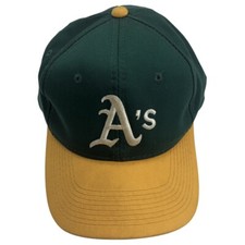 Vintage Oakland A's Hat Young An Hat Co. LTD MLB Snap Back Green Under Brim