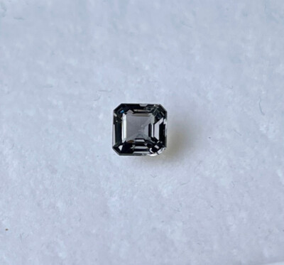 Natural 100% VS 1.26 ct 6.4x6.2x3.7 mm Sguare cut grey purple Spinel MOGOK