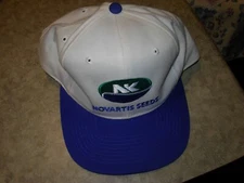 NK Novartis Seeds Syngenta Farm Products Adjustable Snapback Hat White like new