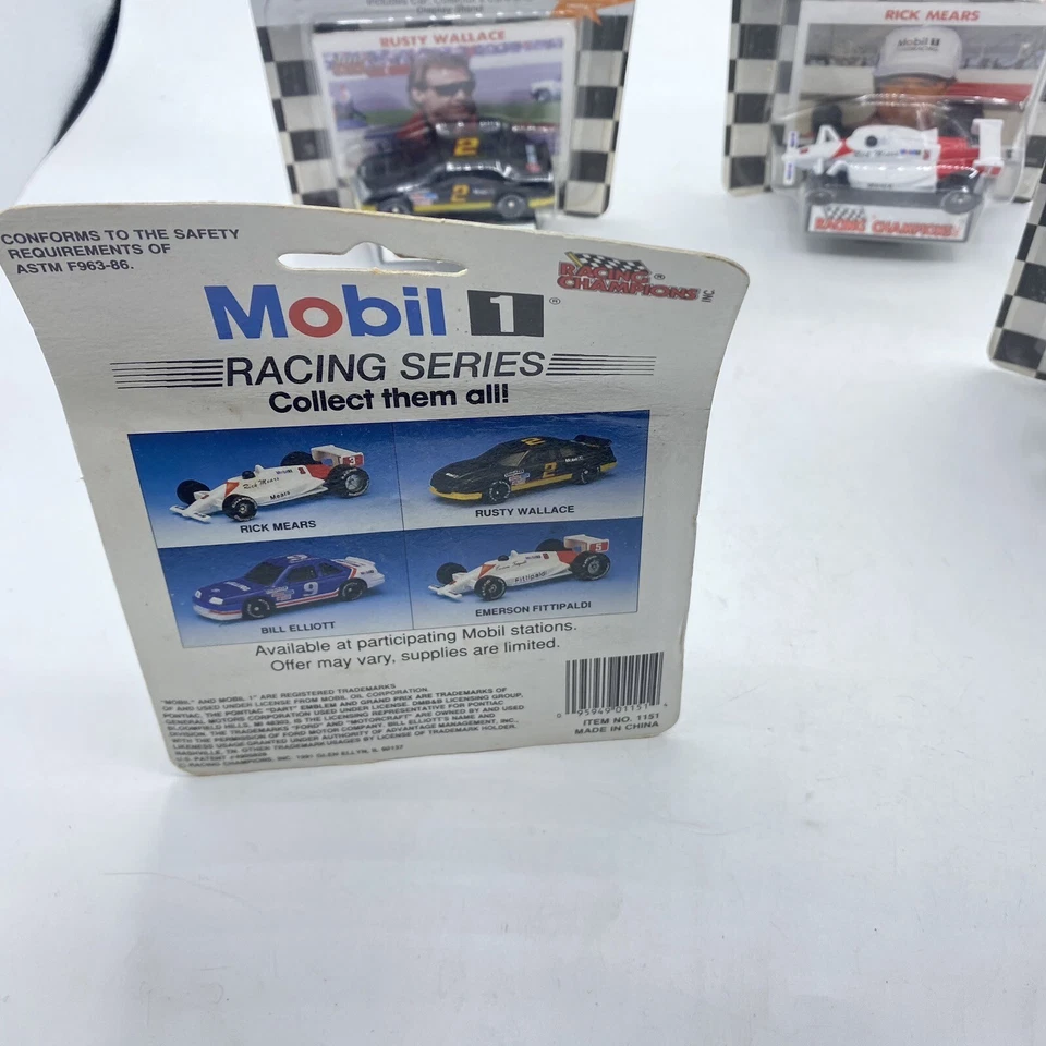 Racing Champions Mobil 1 Racing Collectors Series lote de 4 Rusty Wallace - Imagem 4 de 4