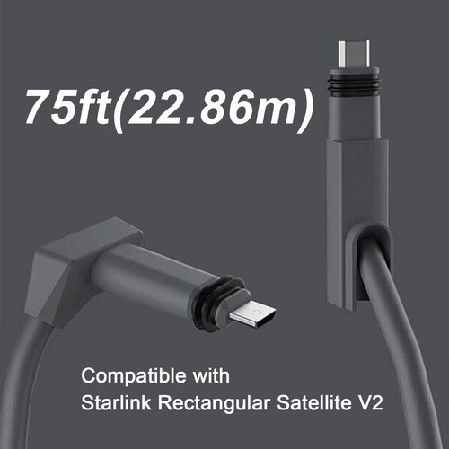 Cavo Di Ricambio Starlink 23M/75FT Per Starlink Satellite V2 Impermeabile Ip68 Supporta La Trasmissione Di Dati In Rame Puro 84298317 - Foto 7