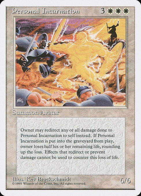 Personal Incarnation 1x MtG 4th Edition SP/NM