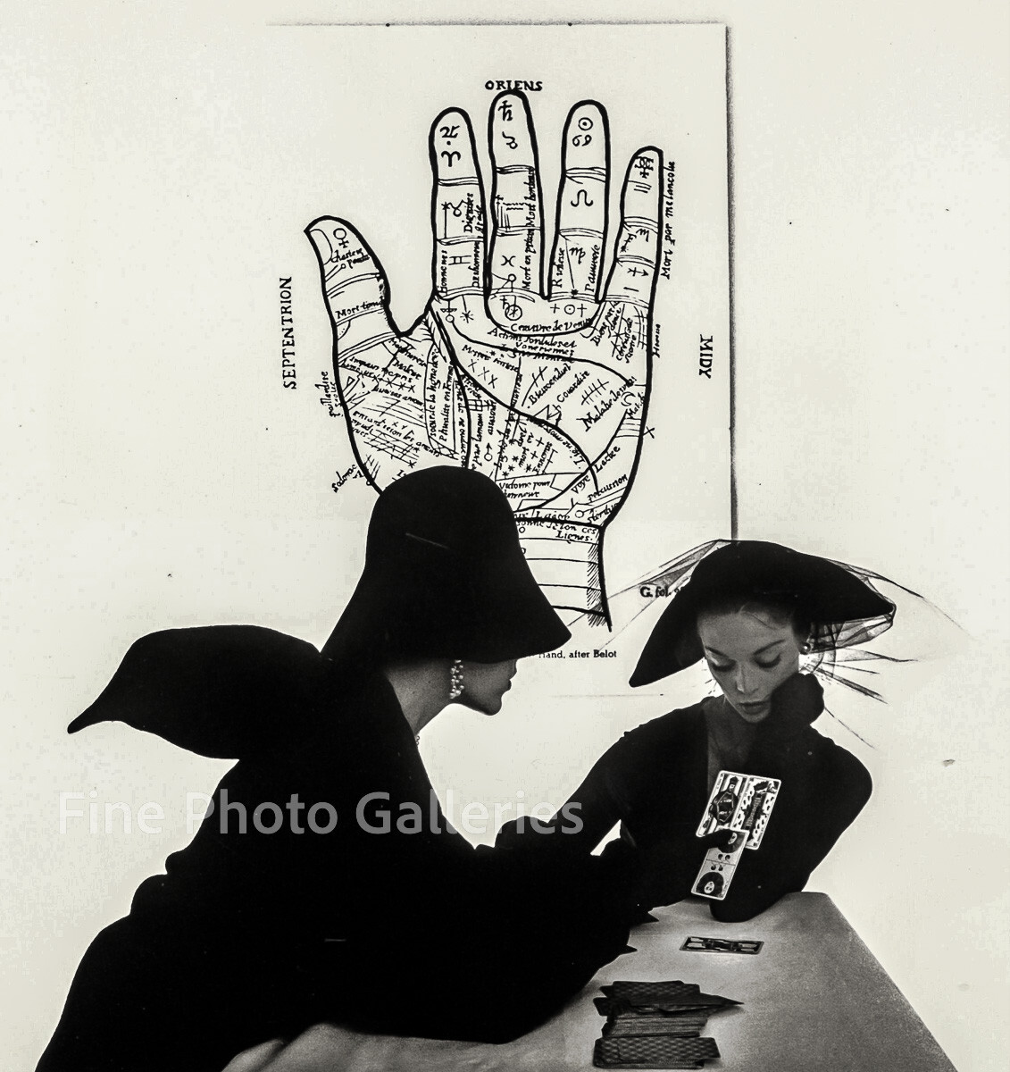 1949/91 Vintage IRVING PENN Tarot Card Palm Reader Psychic