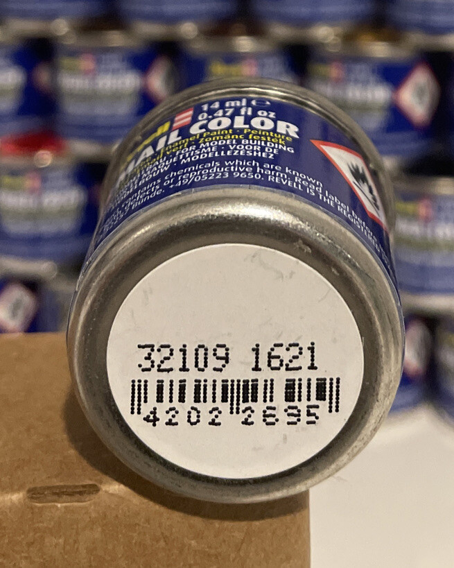 Revell Color enamel paint # 32109, Matt Anthracite Grey.