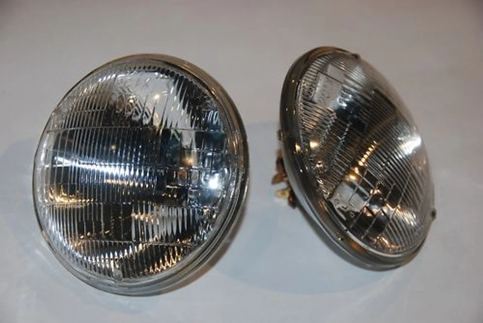 7" Headlights H4 Hi/Lo 3 pin 12V 75/50w Fiat 850 600 1500-2300 1500 132 130 - image 4 of 4
