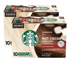 Starbucks Classic Hot Cocoa K-Cup Pods, Made with Real Cocoa Nonfat Milk, K...