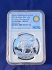 2019 Proof 1oz Silver Buffalo at the Castle Medal NGC PF70 Ultra Cameo