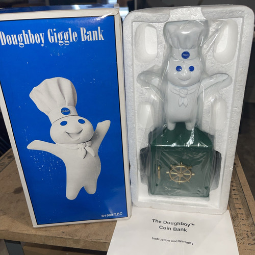 Pillsbury Doughboy Giggle Coin Bank in Box NEW