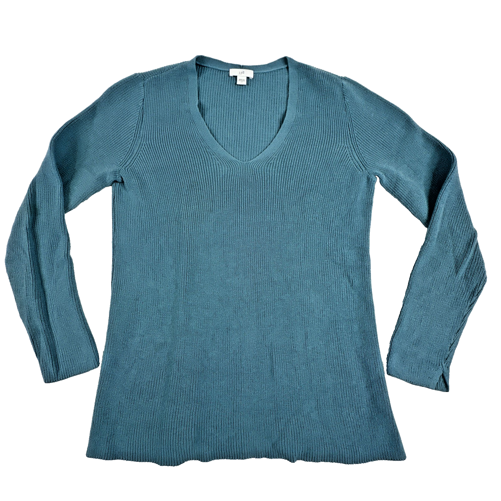 J Jill Long Sleeve Pullover Blue V Neck Sweater. Women's Size XS