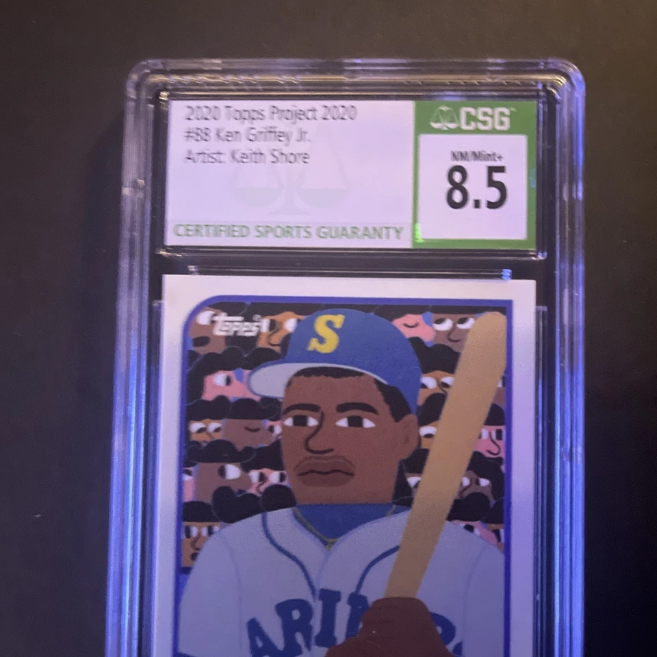 TOPPS PROJECT 2020 KEN GRIFFEY JR. #88 KEITH SHORE PSA 8 - Image 2 of 4