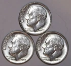 (3) 1963-D Roosevelt Dimes - About Uncirculated - #2541E - FREE SHIPPING