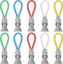 10 PCS Tea Towel Clips For Kitchen Metal Kitchen Towel Clips With Hanging Loop