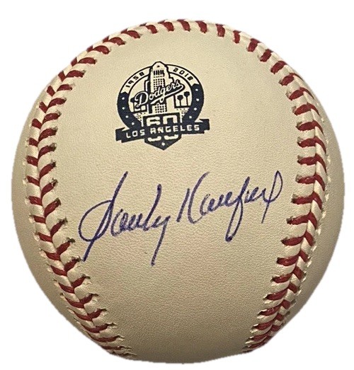 Sandy Koufax Autographed Signed Los Angeles Dodgers Dodgers 60th Anniversary Baseball 